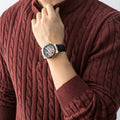 Men'S New Cable-Knit Pullover with a Zip Collar, Suitable for Autumn And Winter, Made with Thick Warm Velvet, Perfect for Layering Or Wearing Alone, a Must-Have for Casual Versatility, Sweater For Men, Men Winter Pullover, Me