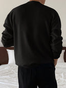 Men's Knit Sweater Autumn/Winter 2025 New Round Neck Pullover Casual Fashion Top