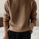 Men's Knit Sweater Autumn/Winter 2025 New Round Neck Pullover Casual Fashion Top