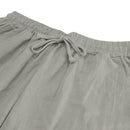 Men's Casual Linen Pants | Relaxed Fit with Drawstring Waist | 95% Linen, 5% Polyester | Breathable & Stylish for Indoor Gatherings, Outdoor Activities, and Golf | All-Season Wear | Beige Color, Versatile Clothing | Minimalis