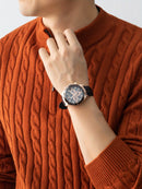 Men'S New Cable-Knit Pullover with a Zip Collar, Suitable for Autumn And Winter, Made with Thick Warm Velvet, Perfect for Layering Or Wearing Alone, a Must-Have for Casual Versatility, Sweater For Men, Men Winter Pullover, Me