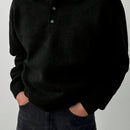 LVLAEA Men's Winter Collar Sweater Jacket - Thick Warm Brown/Beige Single-Breasted Button-Front Coat, H-Shape Tailored Fit for Layering, Casual & Formal Wear, Autumn/Winter (Hand Wash/Dry Clean) - Luxury Knit Outerwear