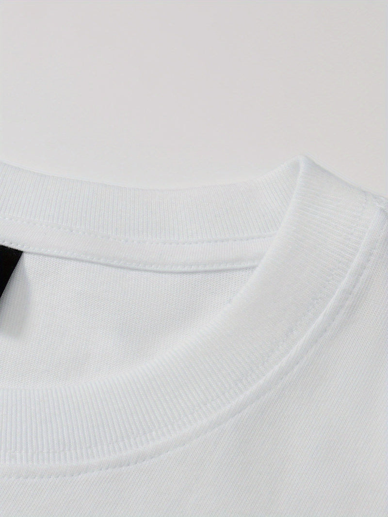 Iron Genghis & Forward Bull Men's Casual Long Sleeve T-Shirt - Relaxed Fit Round Neck, "Originals" Letter Print, Machine Washable,, Plus Size Available