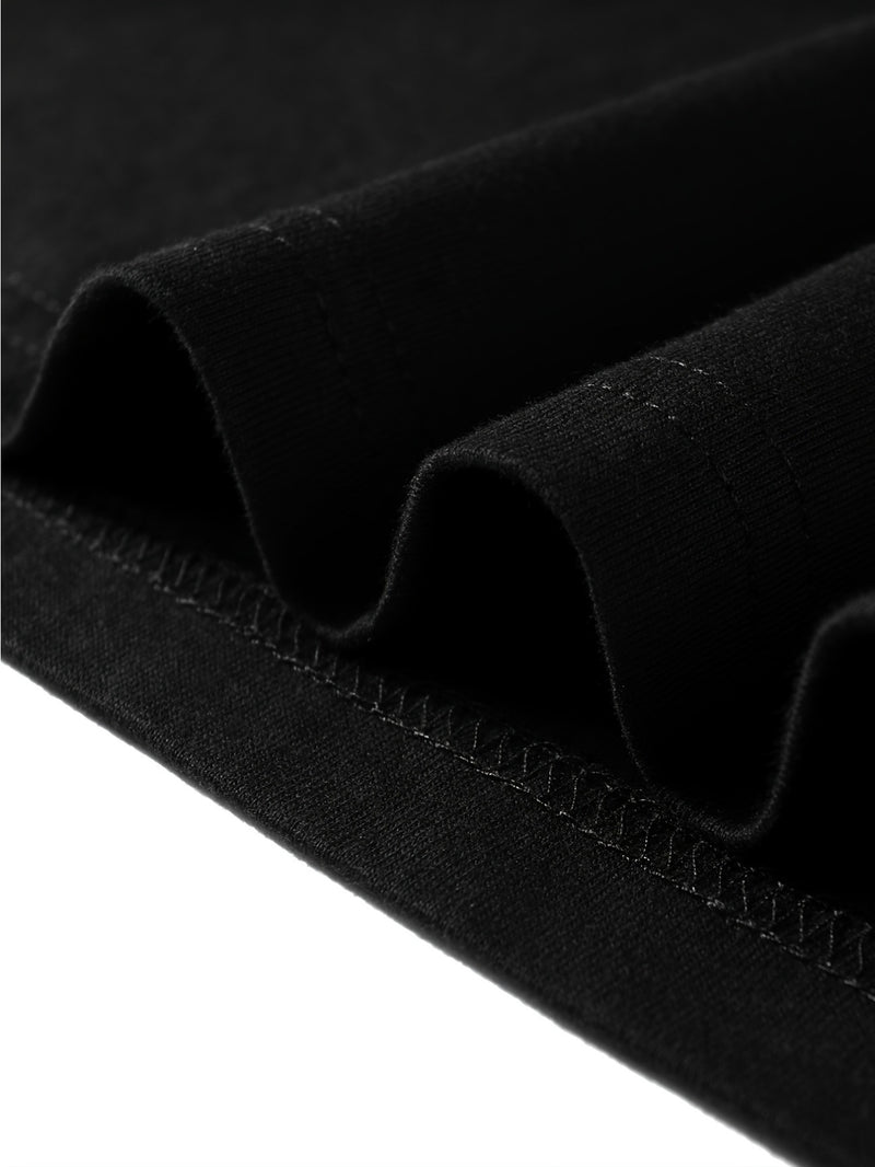 Iron Genghis & Forward Bull Men's Casual Long Sleeve T-Shirt - Relaxed Fit Round Neck, "Originals" Letter Print, Machine Washable,, Plus Size Available