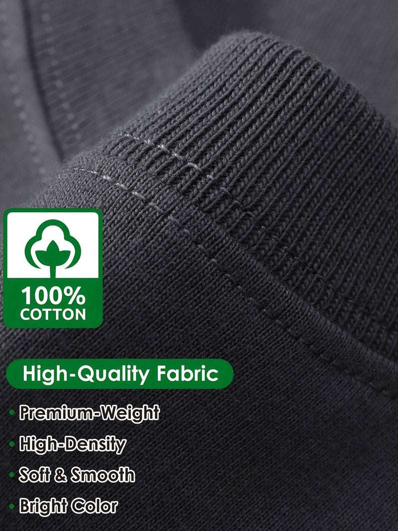 Iron Genghis & Forward Bull Men's Casual Long Sleeve T-Shirt - Relaxed Fit Round Neck, "Originals" Letter Print, Machine Washable,, Plus Size Available