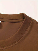 Iron Genghis & Forward Bull Men's Casual Long Sleeve T-Shirt - Relaxed Fit Round Neck, "Originals" Letter Print, Machine Washable,, Plus Size Available