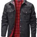 Men's Classic Bomber Jacket - Non-Stretch Jacket with Button Front Closure, All-Season Business casual & Everyday Outerwear Coat for Office, Formal Events, Leisure Activities - Machine Washable