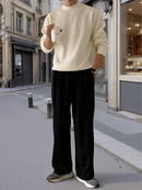 Men's Knit Sweater Autumn/Winter 2025 New Round Neck Pullover Casual Fashion Top