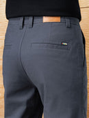 Men'S Business Casual Pants - Stretch Formal Trousers with Button Closure, Mid-Rise Office & Everyday Pants for Fall/Winter, Classic Black Formal & Everyday Attire - Durable Men'S Dress Pants, Business Casual Attire, Sleek De