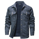 Men's Classic Bomber Jacket - Non-Stretch Jacket with Button Front Closure, All-Season Business casual & Everyday Outerwear Coat for Office, Formal Events, Leisure Activities - Machine Washable