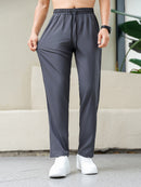 Men's Quick-Dry Athletic Pants - Breathable, Lightweight Casual Joggers with Drawstring Waist for All Seasons, Jogging Pants