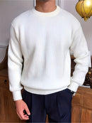 Men's Knit Sweater Autumn/Winter 2025 New Round Neck Pullover Casual Fashion Top