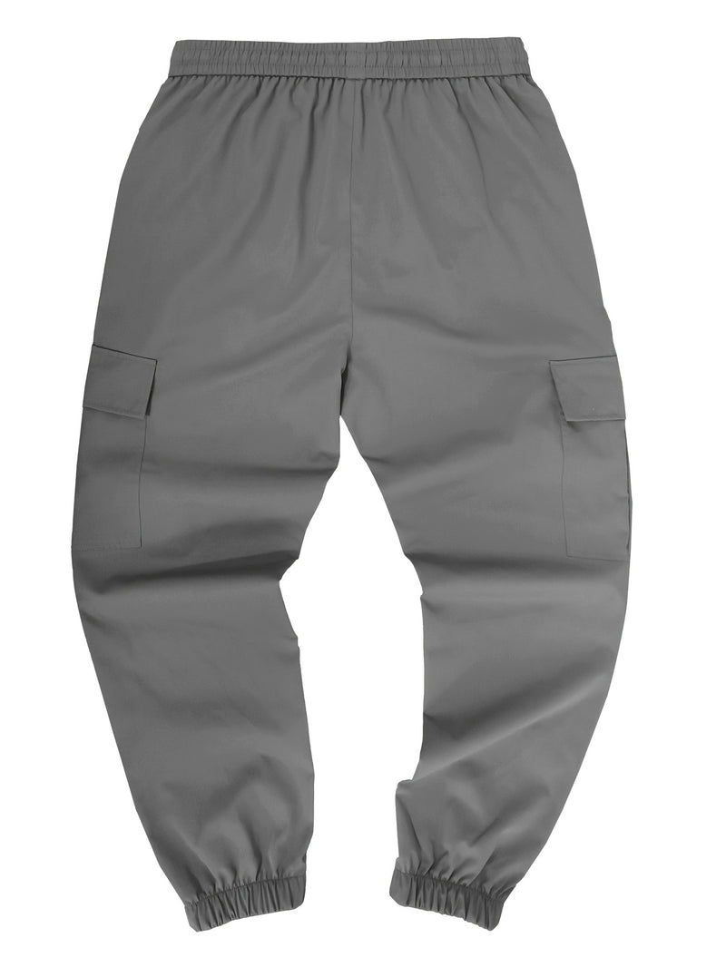 Men's Cargo Pants - Non-Stretch Fabric with Multiple Utility Pockets, Adjustable Drawstring Waist, All-Season Casual Pants for Everyday & Formal Outfits - Ideal Gift for Men (Birthday/Christmas) - Machine Washable, Versatile