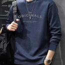 Iron Genghis & Forward Bull Men's Casual Long Sleeve T-Shirt - Relaxed Fit Round Neck, "Originals" Letter Print, Machine Washable,, Plus Size Available