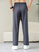 Men's Quick-Dry Athletic Pants - Breathable, Lightweight Casual Joggers with Drawstring Waist for All Seasons, Jogging Pants