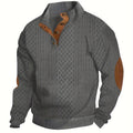 Men's Half Zipper Stand Collar Sweatshirt For Men Sweatshirts For Winter Fall Long Sleeve Tops