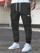 Men's Cargo Pants - Non-Stretch Fabric with Multiple Utility Pockets, Adjustable Drawstring Waist, All-Season Casual Pants for Everyday & Formal Outfits - Ideal Gift for Men (Birthday/Christmas) - Machine Washable, Versatile