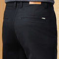 Men'S Business Casual Pants - Stretch Formal Trousers with Button Closure, Mid-Rise Office & Everyday Pants for Fall/Winter, Classic Black Formal & Everyday Attire - Durable Men'S Dress Pants, Business Casual Attire, Sleek De