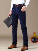 Men's Slim-Fit Straight-Leg Pants - All-Season Formal & Casual Trousers, Machine Washable Office & Everyday Pants for Men - Elegant Brown, Versatile Trousers, Sleek Design, Highquality Finish, Stylish Trousers, Business Attir