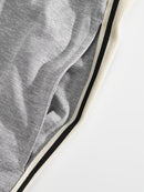 Men'S Casual Striped Straight-Leg Joggers - Loose Fit, Lightweight Polyester, Black & White Vertical Stripes, Pockets, Perfect for Casual Attire, Relaxed Fit Pants | Modern Striped Pants | Lightweight Fabric