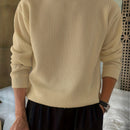 Men's Knit Sweater Autumn/Winter 2025 New Round Neck Pullover Casual Fashion Top