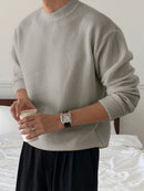 Men's Knit Sweater Autumn/Winter 2025 New Round Neck Pullover Casual Fashion Top