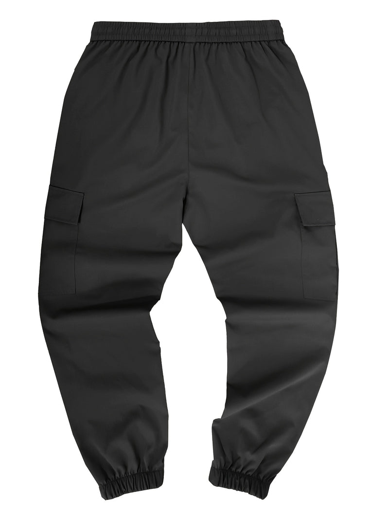 Men's Cargo Pants - Non-Stretch Fabric with Multiple Utility Pockets, Adjustable Drawstring Waist, All-Season Casual Pants for Everyday & Formal Outfits - Ideal Gift for Men (Birthday/Christmas) - Machine Washable, Versatile