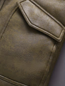 Casual Matte Brushed Jacket Men's Outerwear 9677