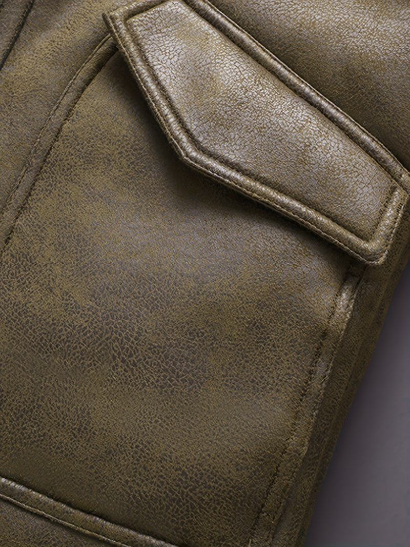 Casual Matte Brushed Jacket Men's Outerwear 9677