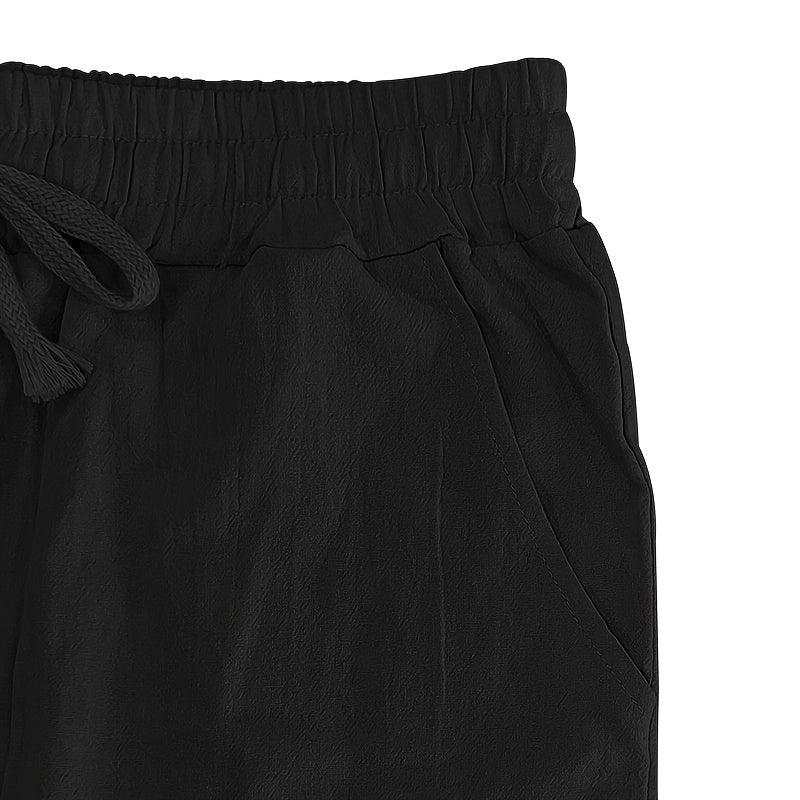 Men's Casual Linen Pants | Relaxed Fit with Drawstring Waist | 95% Linen, 5% Polyester | Breathable & Stylish for Indoor Gatherings, Outdoor Activities, and Golf | All-Season Wear | Beige Color, Versatile Clothing | Minimalis