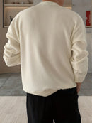 Men's Knit Sweater Autumn/Winter 2025 New Round Neck Pullover Casual Fashion Top