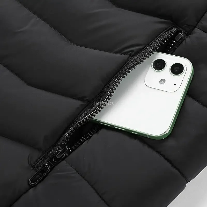 Heated Jackets Men Women 9/21/25 Areas Self Heating Jacket Winter Coat Vest Detachable Hood Heated Down Jacket Clothing Washed