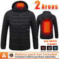Heated Jackets Men Women 9/21/25 Areas Self Heating Jacket Winter Coat Vest Detachable Hood Heated Down Jacket Clothing Washed