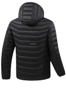 Heated Jackets Men Women 9/21/25 Areas Self Heating Jacket Winter Coat Vest Detachable Hood Heated Down Jacket Clothing Washed