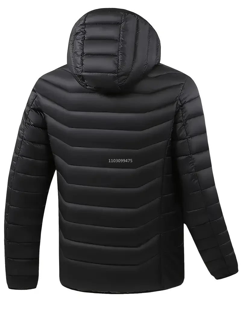Heated Jackets Men Women 9/21/25 Areas Self Heating Jacket Winter Coat Vest Detachable Hood Heated Down Jacket Clothing Washed