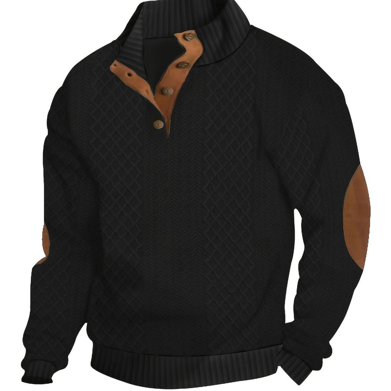 Men's Half Zipper Stand Collar Sweatshirt For Men Sweatshirts For Winter Fall Long Sleeve Tops