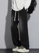 Men's Heavy-Washed Non-Stretch Jeans - Loose Fit Straight-Leg Non-Restrictive Pants, Machine Washable Everyday Jeans for Teens & Adults (Casual Outfits, Parties, All-Season Wear) - YG1133, Party Casual Wear, Distressed Denim