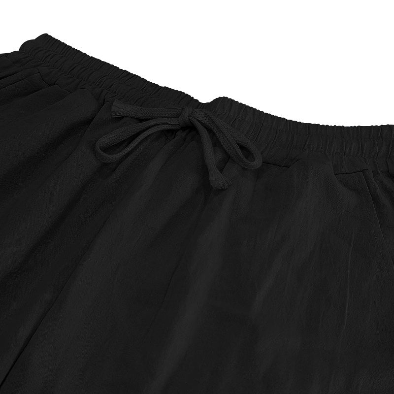 Men's Casual Linen Pants | Relaxed Fit with Drawstring Waist | 95% Linen, 5% Polyester | Breathable & Stylish for Indoor Gatherings, Outdoor Activities, and Golf | All-Season Wear | Beige Color, Versatile Clothing | Minimalis