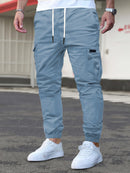 Men's Cargo Pants - Non-Stretch Fabric with Multiple Utility Pockets, Adjustable Drawstring Waist, All-Season Casual Pants for Everyday & Formal Outfits - Ideal Gift for Men (Birthday/Christmas) - Machine Washable, Versatile