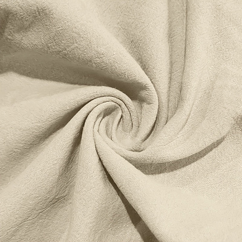 Men's Casual Linen Pants | Relaxed Fit with Drawstring Waist | 95% Linen, 5% Polyester | Breathable & Stylish for Indoor Gatherings, Outdoor Activities, and Golf | All-Season Wear | Beige Color, Versatile Clothing | Minimalis