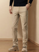 Men'S Business Casual Pants - Stretch Formal Trousers with Button Closure, Mid-Rise Office & Everyday Pants for Fall/Winter, Classic Black Formal & Everyday Attire - Durable Men'S Dress Pants, Business Casual Attire, Sleek De