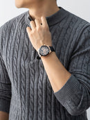 Men'S New Cable-Knit Pullover with a Zip Collar, Suitable for Autumn And Winter, Made with Thick Warm Velvet, Perfect for Layering Or Wearing Alone, a Must-Have for Casual Versatility, Sweater For Men, Men Winter Pullover, Me