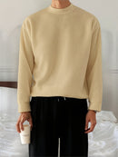 Men's Knit Sweater Autumn/Winter 2025 New Round Neck Pullover Casual Fashion Top