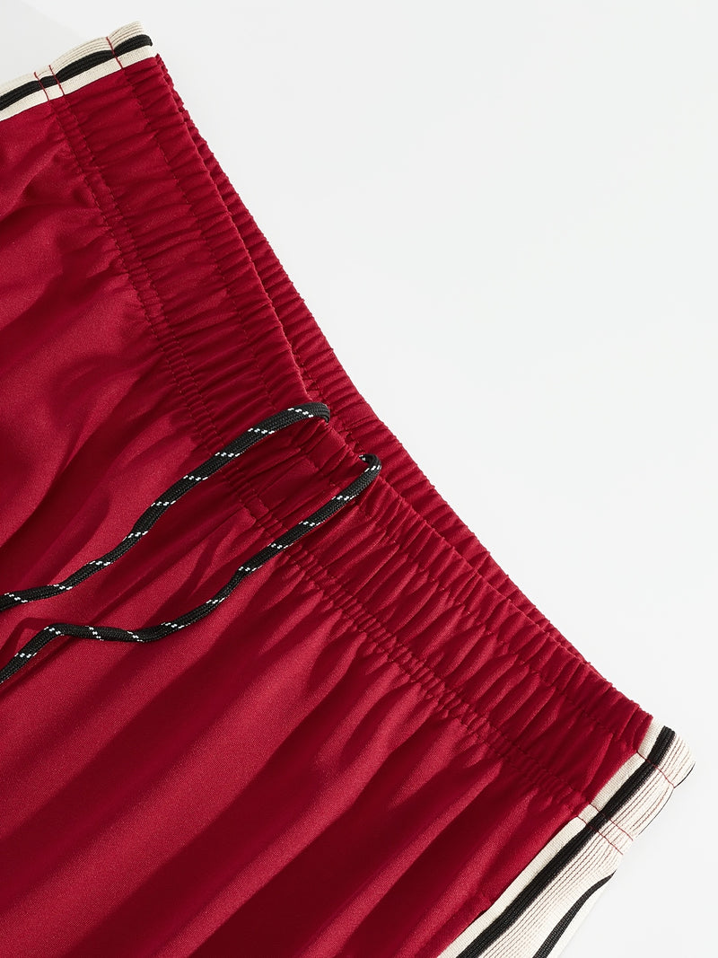 Men'S Casual Striped Straight-Leg Joggers - Loose Fit, Lightweight Polyester, Black & White Vertical Stripes, Pockets, Perfect for Casual Attire, Relaxed Fit Pants | Modern Striped Pants | Lightweight Fabric