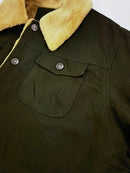 Men'S Heavy-Duty Work Jacket - Winter Construction Coat with Button Closure, Non-Stretch Fabric - Formal & Casual Outerwear for Cold Weather - Easy-Care Button-Up Jacket for Everyday & Professional Use, Winter Jacket, Classic