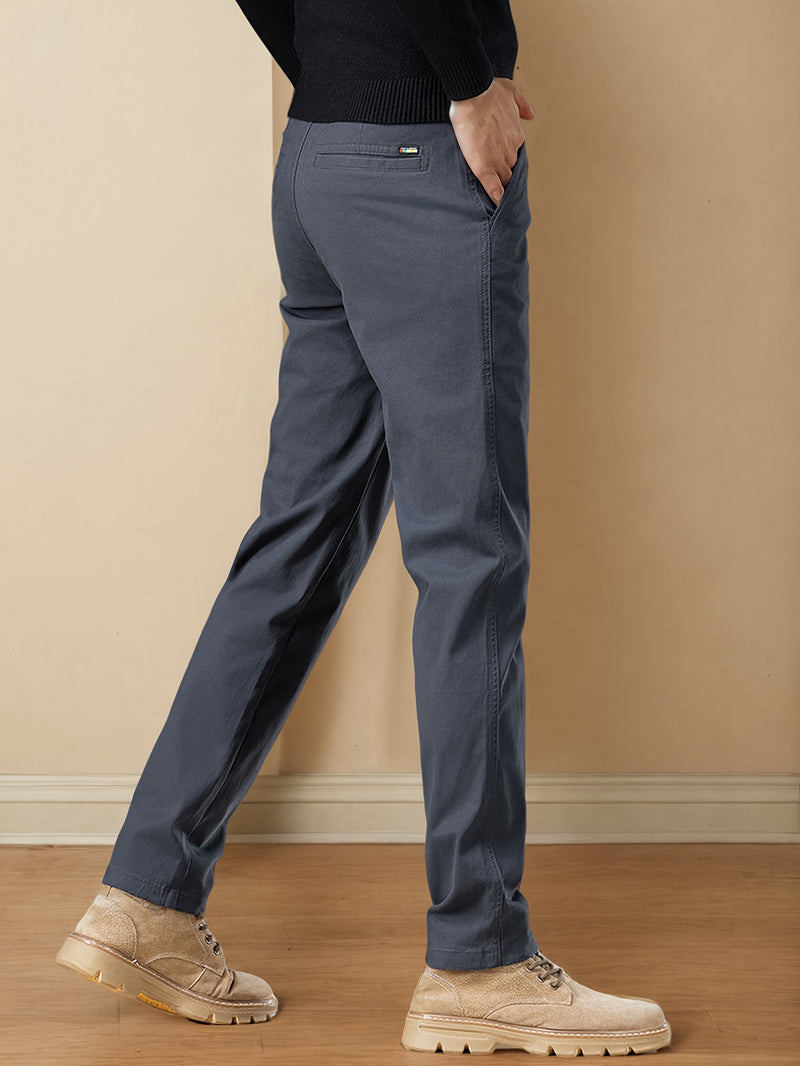 Men'S Business Casual Pants - Stretch Formal Trousers with Button Closure, Mid-Rise Office & Everyday Pants for Fall/Winter, Classic Black Formal & Everyday Attire - Durable Men'S Dress Pants, Business Casual Attire, Sleek De